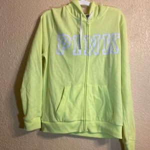Neon yellow jacket from pink